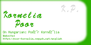 kornelia poor business card